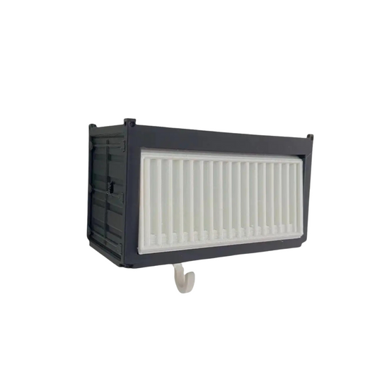 Schlüsselhalter in Garagenform für die Wand