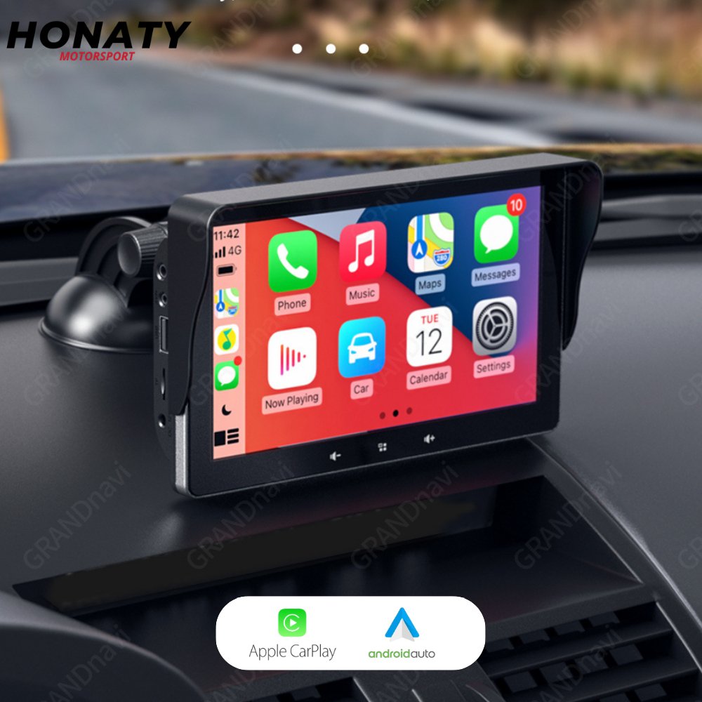 Verbundenes HD-Display mit CarPlay und Android Auto