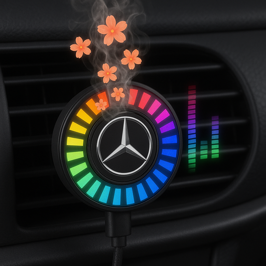 Musikrhythmus-LED-Auto-Licht mit Logo (mit Aromadiffusor)