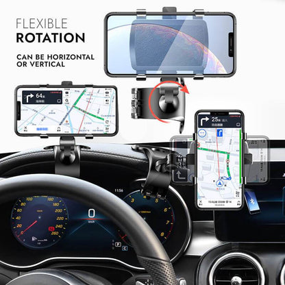 360° Drehbarer Autohalter mit Rundumsicht