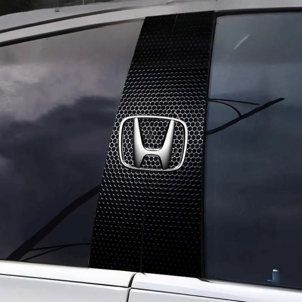 2x Autoaufkleber für Fensterscheibe mit Logo