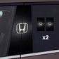 2x Autoaufkleber für Fensterscheibe mit Logo