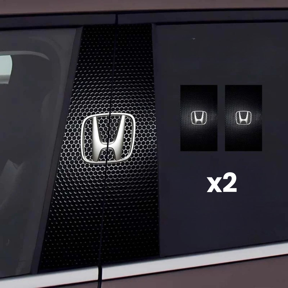 2x Autoaufkleber für Fensterscheibe mit Logo