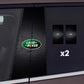 2x Autoaufkleber für Fensterscheibe mit Logo