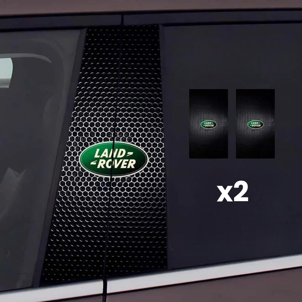 2x Autoaufkleber für Fensterscheibe mit Logo