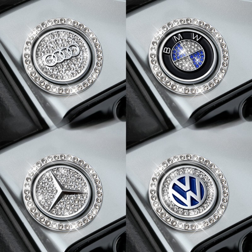3er-Pack Kristall Startknopf Ringe fürs Auto