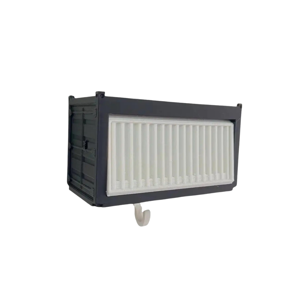 Schlüsselhalter in Garagenform für die Wand