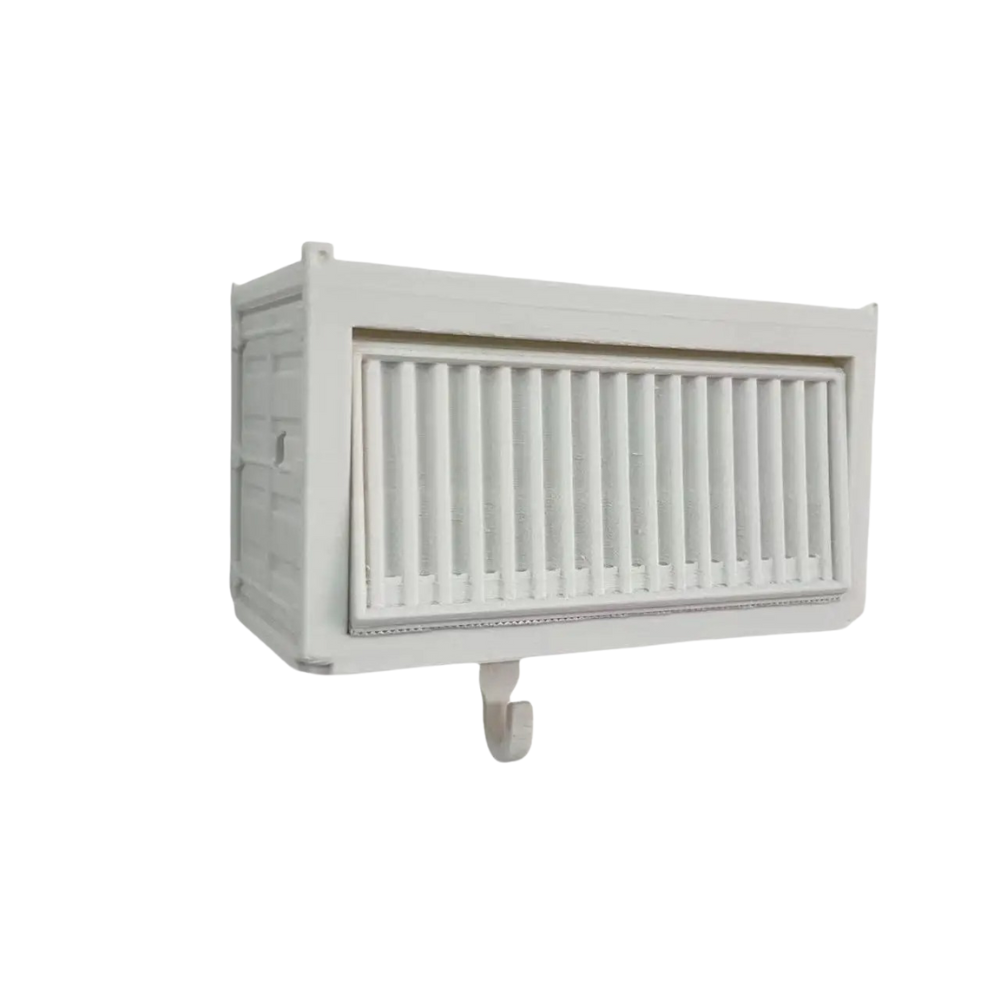 Schlüsselhalter in Garagenform für die Wand