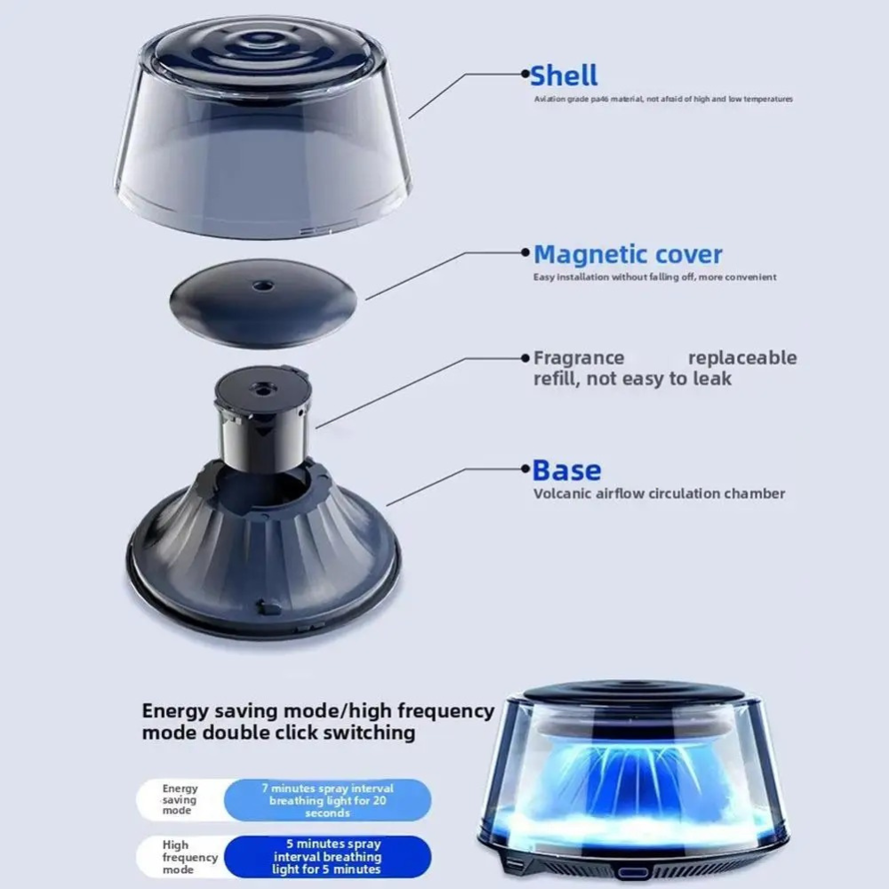 LED Auto-Diffusor mit Vulkan-Effekt