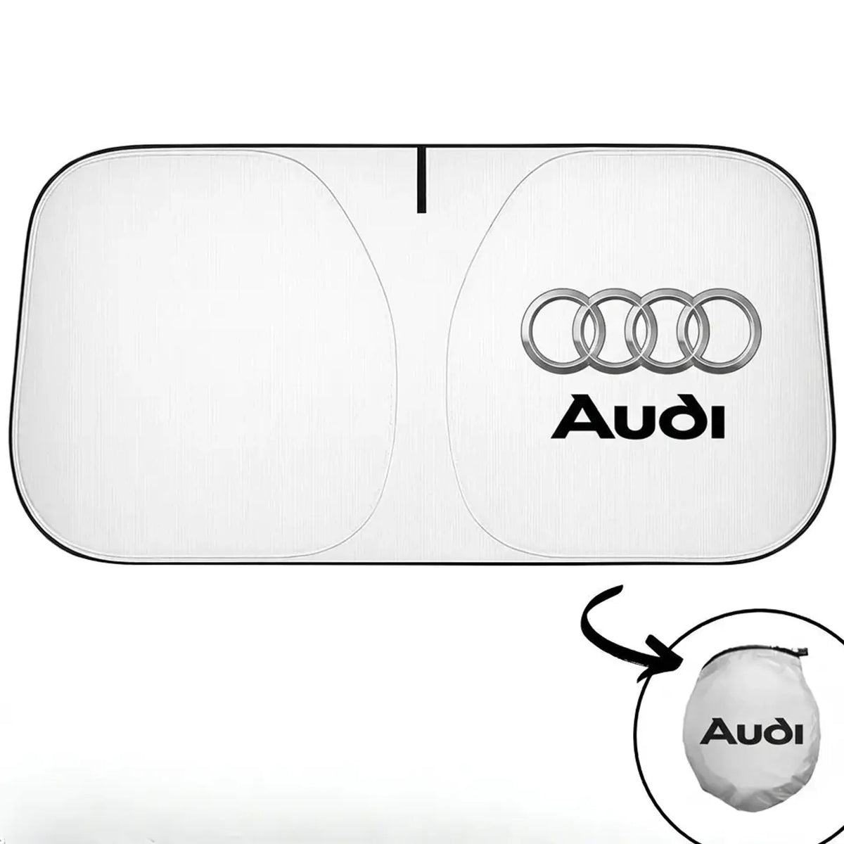 Faltbare Auto-Sonnenblende mit Logo