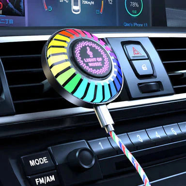 Musikrhythmus-LED-Auto-Licht mit Logo (mit Aromadiffusor)