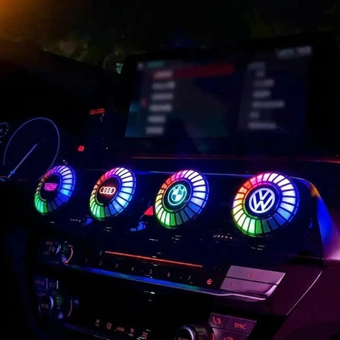 Musikrhythmus-LED-Auto-Licht mit Logo (mit Aromadiffusor)