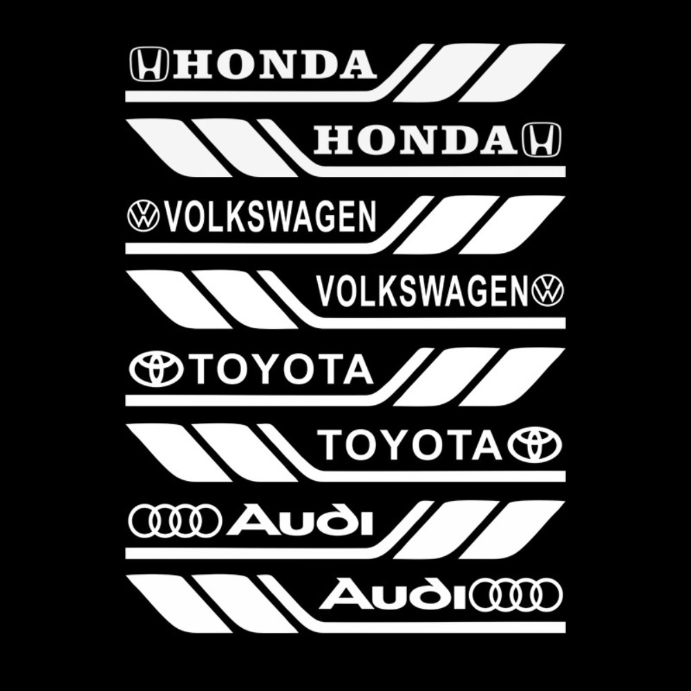 Pack 2 - Personalisierte Autoaufkleber
