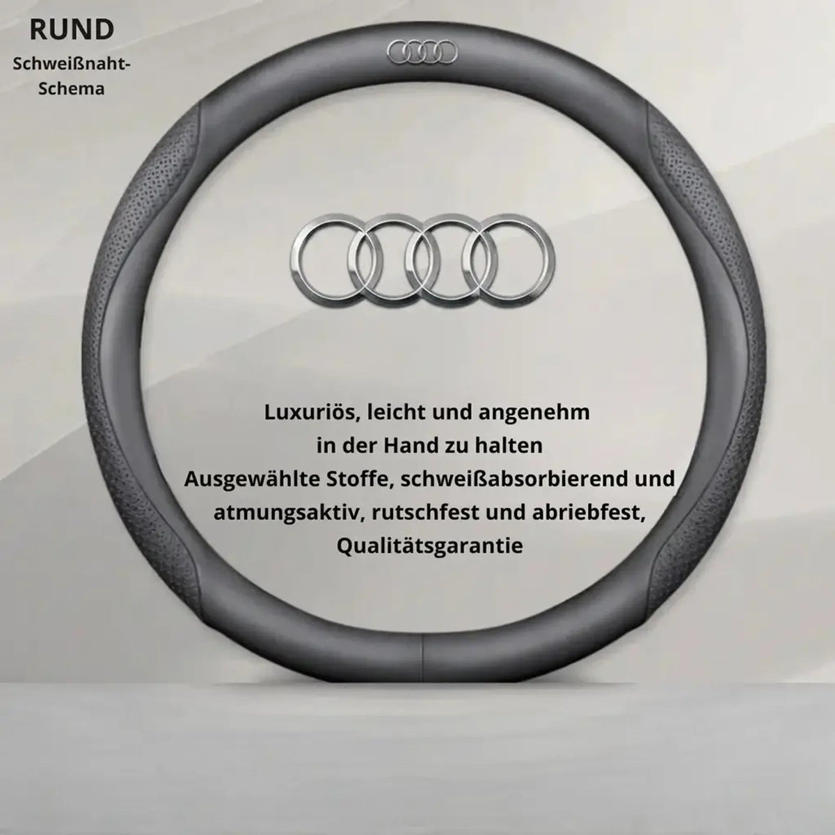 Personalisierte Lederabdeckung für das Auto-Lenkrad