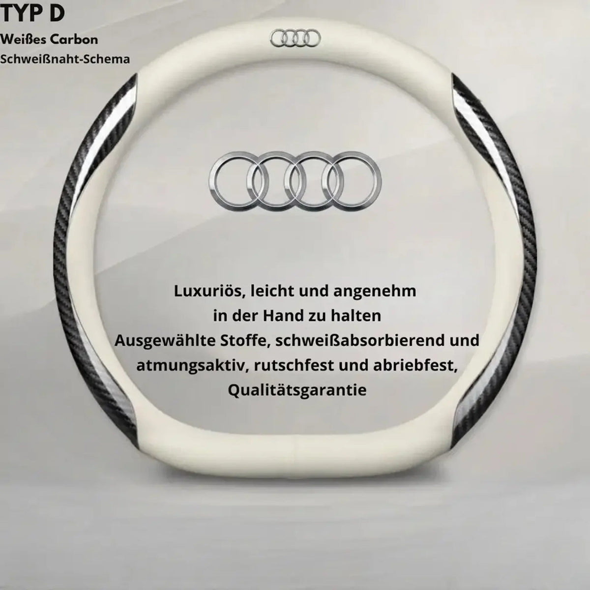 Personalisierte Lederabdeckung für das Auto-Lenkrad