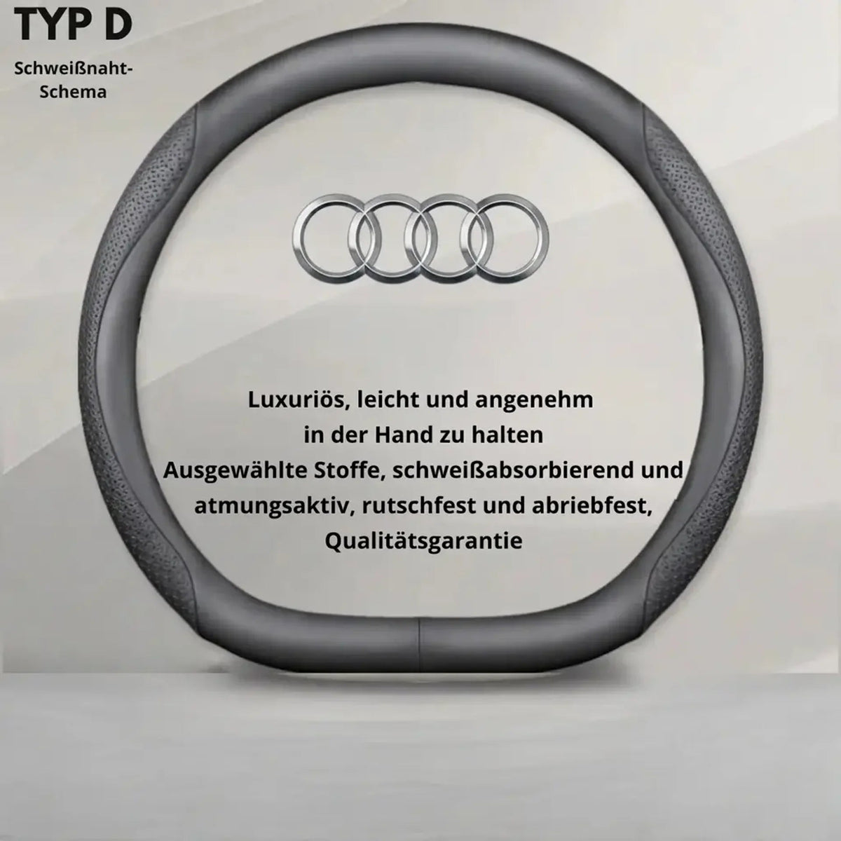 Personalisierte Lederabdeckung für das Auto-Lenkrad