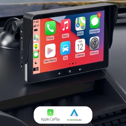 Verbundenes HD-Display mit CarPlay und Android Auto