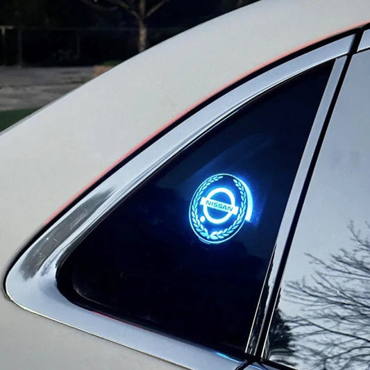 Wiederaufladbares LED-Autologo - Neon-Lichteffekt